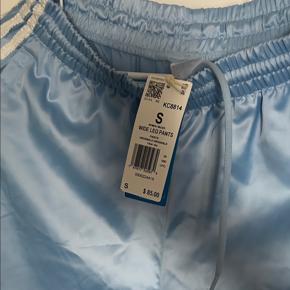 Adidas Sky Blue Wide Leg Pants